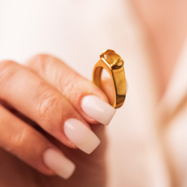 Natural Yellow Sapphire Ring