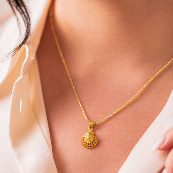 Seashell Silver Necklace