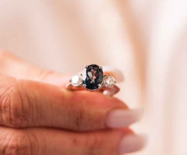 Natural London Topaz & Beyaz Mozanit